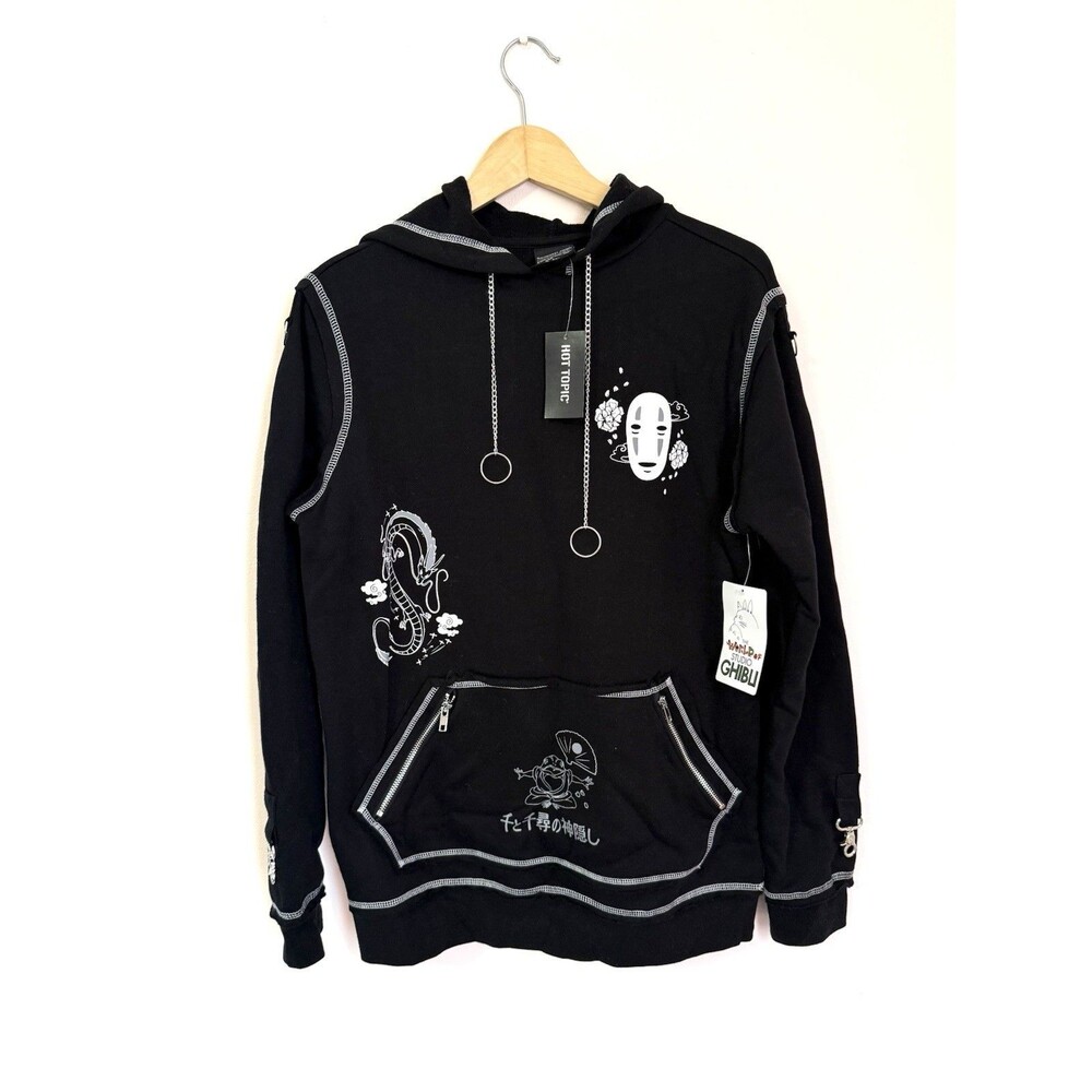 Spirited Away No Fave Hoodie Women’s Size S Her Universe Ghibli chains NEW!